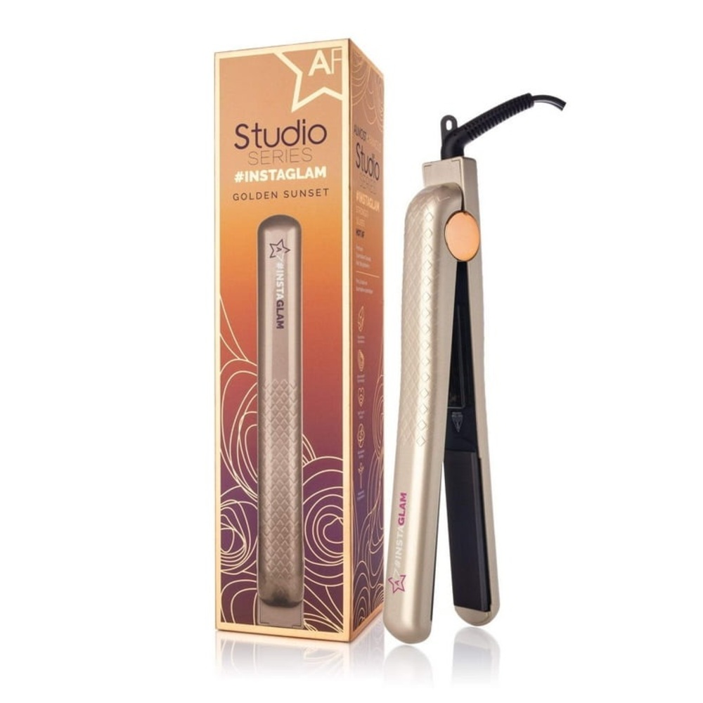 NIB Almost Famous Instaglam 1.25" Flat Iron / Tourmaline Hair Straightener
